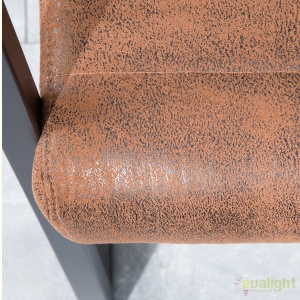 Bancheta design industrial vintage, Imperial 160cm, maro A-38198 VC - Img 4