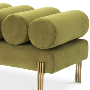 Bancheta moderna design LUX Oxley, Savona vintage green - Img 5