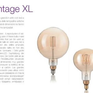Bec de dimensiuni mari, cu filament LED VINTAGE XL E27 4W BOMB 129860 60350 universul-luminii.ro