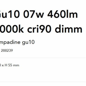 Bec LED dimabil ,GU10 7W 460lm 3000k cri90 dimm 166480 universul-luminii.ro