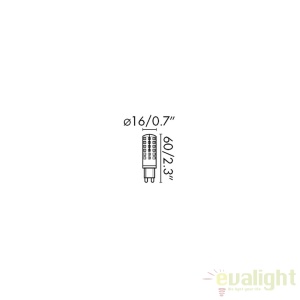BEC LED G9 5W 2700K 17466 68460 universul-luminii.ro
