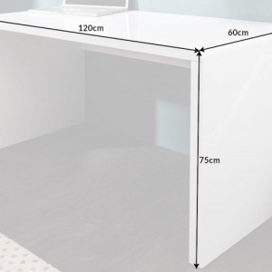 Birou modern alb, simplu si elegant, Fast Trade 120cm - Img 5