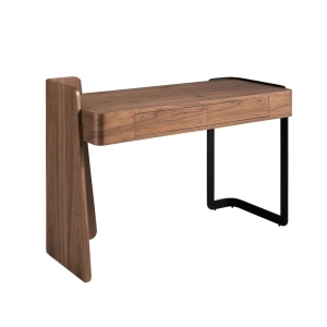 Birou modern din lemn furniruit Walnut