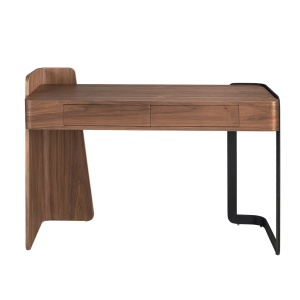 Birou modern din lemn furniruit Walnut - Img 4