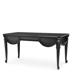 Birou negru clasic design LUX Zafiro