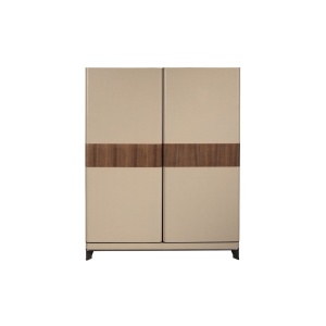 Bufet, Bar design LUX furnir de nuc si piele High sideboard - Img 2