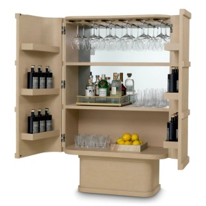 Bufet, Bar design LUX, Furnir de stejar albit, Cabana