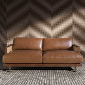 Canapea 3 locuri design elegant LUX Brown leather