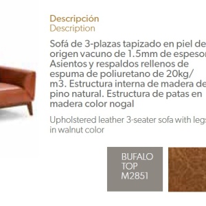 Canapea 3 locuri, eleganta design italian Griselda AC-KF1016-3P - Img 3