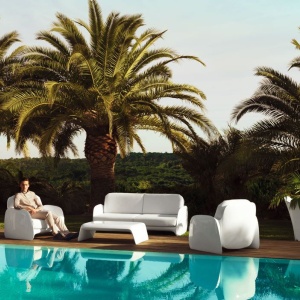 Canapea de exterior / interior design modern premium PEZZETTINA SOFA 56011 Vondom - Img 3