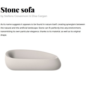 Canapea de exterior / interior design modern premium STONE - Img 7
