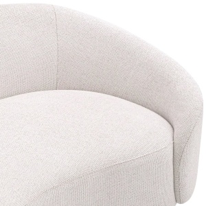 Canapea design LUX cu spatar rotunjit Rivolo, Lyssa off-white - Img 7