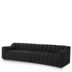 Canapea design LUX Kelly L boucle negru 115207 HZ