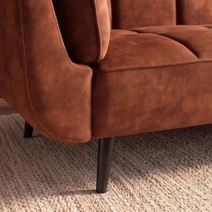 Canapea extensibila BOUTIQUE 215cm catifea maro ruginiu - Img 10