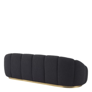 Canapea fixa design elegant LUX Inger, Boucle black - Img 4
