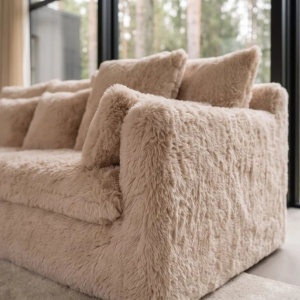 Canapea mare YETI cu 3 locuri, material plusat cu fir lung - Img 8