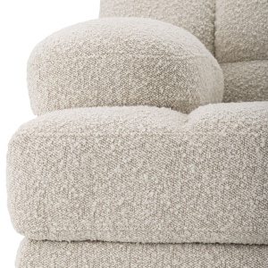 Canapea, Modul stanga design elegant LUX Dean left, boucle crem 115518 HZ - Img 5