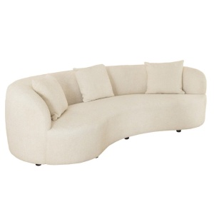 Canapea semicirculara, Tesatura Boucle, Bej, ATELIER 230cm, A-46546 VC