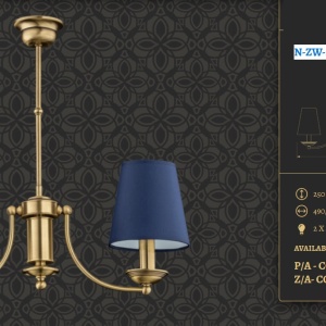 Candelabru 2 brate design clasic realizat manual N - Img 2
