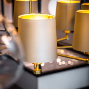 Candelabru 5 brate modern PRINCETON bej 145760 universul-luminii.ro