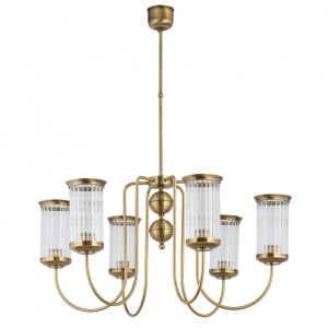 Candelabru 6 brate design clasic din alama OLZANO