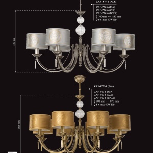 Candelabru 6 brate elegant design clasic Zaffiro - Img 12