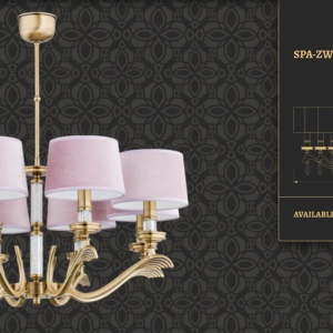 Candelabru 8 brate elegant realizat manual Sparone - Img 2