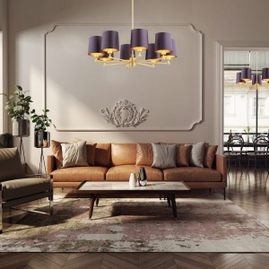 Candelabru 8 brate modern PRINCETON 145740 universul-luminii.ro