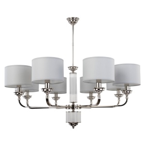 Candelabru 8 brate modern realizat manual Verde