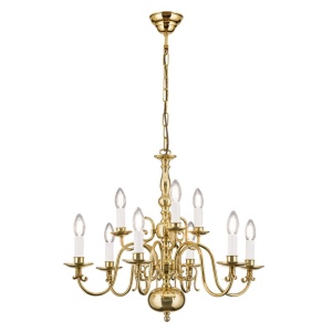 Candelabru 9 brate design clasic FLAMISCH, alama lucioasa - Img 4
