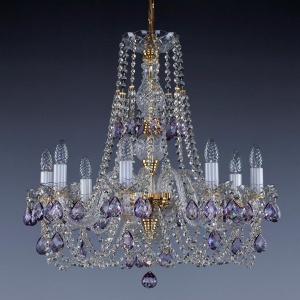 Candelabru cristal Bohemia 8 brate, diam.64cm ANDULA VIII. 1006 CE