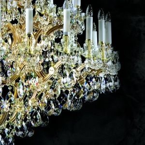 Candelabru Cristal Bohemia Exclusive 48 brate, diam.160cm MARIA TEREZIA 19 CE 177400 universul-luminii.ro