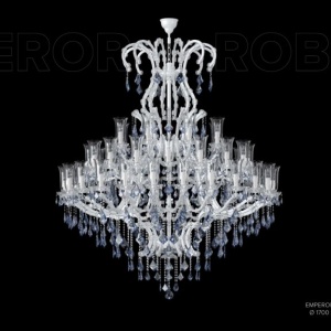 Candelabru Cristal Bohemia Exclusive 48 brate EMPEROR ROBERT - Img 2