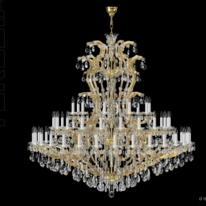 Candelabru Cristal Bohemia Exclusive 60 brate MARIA TEREZIA 80 - Img 2