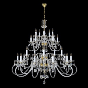 Candelabru cu 25 brate LUX design modern, Cristal Bohemia Exclusive Miracle