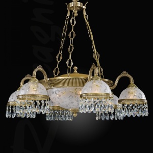 Candelabru design clasic realizat manual din alama si Cristal Scholer 6200 105260 universul-luminii.ro