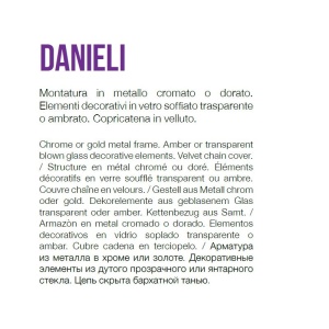 Candelabru design elegant DANIELI SP8 ambra 159973 - Img 3