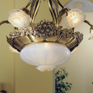 Candelabru design floral LUX realizat manual Rose 162380 universul-luminii.ro