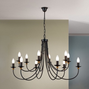 Candelabru design rustic cu 12 brate Giovanni LU 1632/6+6 Antik OR