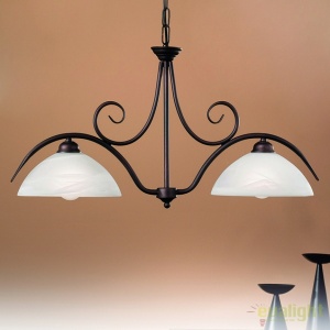 Candelabru design rustic cu 2 brate Marco LU 1669/2 Antik OR - Img 1