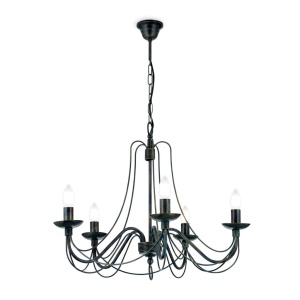 Candelabru design rustic cu 5 brate Vela LU 1531/5 Antik OR - Img 5