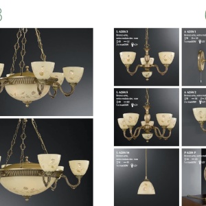 Candelabru din alama 5 brate design italian 6258 201570 universul-luminii.ro