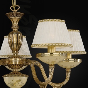 Candelabru din alama 5 brate design italian 6522 204500 universul-luminii.ro