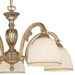 Candelabru din alama 5 brate design italian 7105 102310 universul-luminii.ro