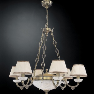 Candelabru din alama 6 brate design italian 5400 101980 universul-luminii.ro