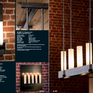 Candelabru din fier forjat cu 5 surse de lumina, design industrial HL 2547 173970 universul-luminii.ro