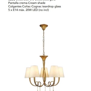 Candelabru elegant cu 5 brate Paola 130890 universul-luminii.ro