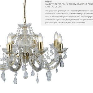 Candelabru elegant design clasic Marie Theresea 8L 699-8 SRT - Img 3