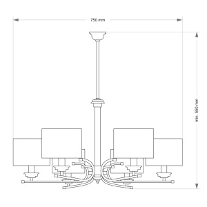 Candelabru elegant design modern Bolt - Img 2