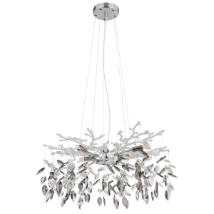 Candelabru elegant design modern Danna cromat/ fumuriu